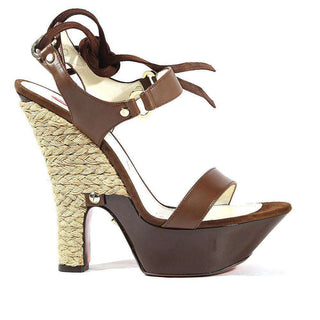 Cesare Paciotti Women Designer Shoes Brown High-Heel Platforms (CPW540)