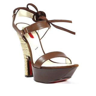 Cesare Paciotti Women Designer Shoes Brown High-Heel Platforms (CPW540)