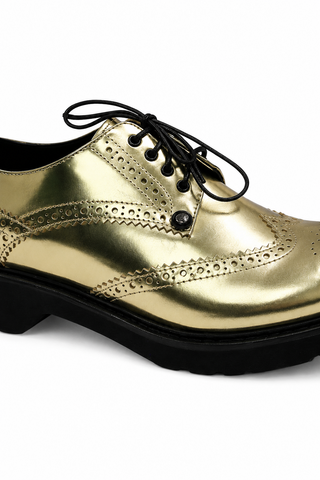 Cesare Paciotti Women's 308 Madison Gold Mirror Platino Sneakers Designer Shoes (CPW4624)