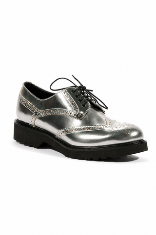 Cesare Paciotti Women's 308 Madison Grey Mirror Fucile Sneakers Designer Shoes (CPW4623)