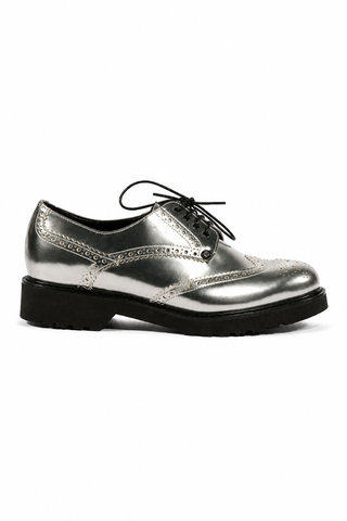 Cesare Paciotti Women's 308 Madison Grey Mirror Fucile Sneakers Designer Shoes (CPW4623)