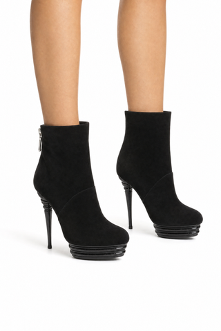 Cesare Paciotti Women's Black Designer Low Boots (PA705510)