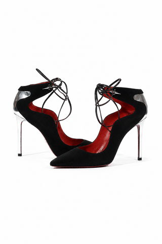 Cesare Paciotti Women's Cam.Black+Mirror.Silver Pumps Designer Shoes (CPW4618)