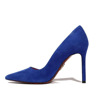 Cesare Paciotti Women's Camoscio Cobalto Blue Cobalt High Heel Pumps (CPW4504)-AmbrogioShoes