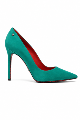 Cesare Paciotti Women's Camoscio Green High Heel Pumps (CPW4505)