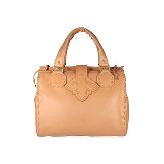 Cesare Paciotti Women's Designer Handbag Large Camel Satchel (CP1511)