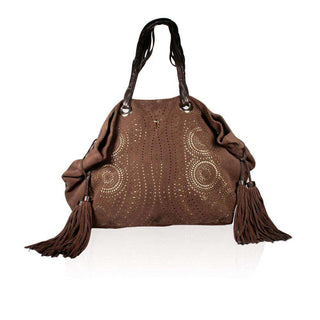 Cesare Paciotti Women's Designer Handbag Large Suede Shopper (1535)-AmbrogioShoes