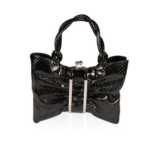 Cesare Paciotti Women's Designer Handbag Small Snake Embossed Evening bag (CP1526)