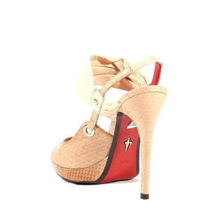 Cesare Paciotti Womens Shoes Beige Skin Platform Sandals (CPW520)-AmbrogioShoes