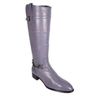 Cesare Paciotti Womens Shoes Grey Leather Designer Boots (CPW588)-AmbrogioShoes