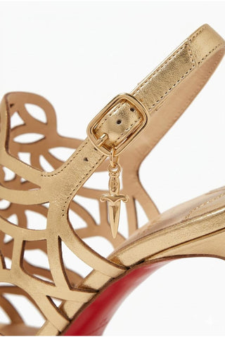 Cesare Paciotti Women's Designer Shoes Nappa Leather Gold Sandals (CPW435)