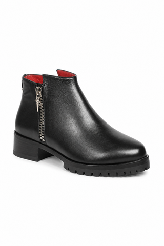 Cesare Paciotti Women's Designer Shoes Vit Cam Black Leather Boots (CPW3033)