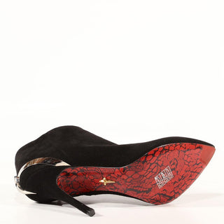 Cesare Paciotti Womens Shoes Vit Cam Black Suede Boots (CPW3019)-AmbrogioShoes