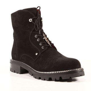 Cesare Paciotti Womens Shoes Vit Cam Black Suede Boots (CPW3032)-AmbrogioShoes