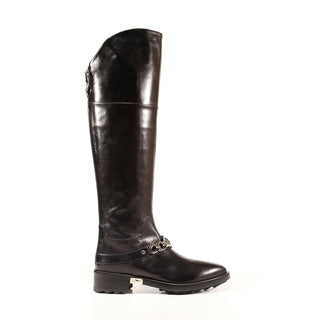 Cesare Paciotti Womens Shoes Vit Corsaro Black Leather Boots (CPW3034)-AmbrogioShoes