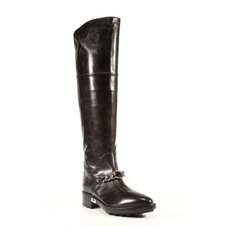 Cesare Paciotti Womens Shoes Vit Corsaro Black Leather Boots (CPW3034)-AmbrogioShoes