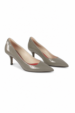 Cesare Paciotti Women's Grey Patent Low Heel Pumps PB800170 (CPW602)