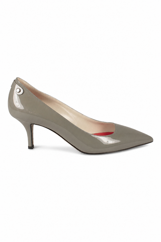 Cesare Paciotti Women's Grey Patent Low Heel Pumps PB800170 (CPW602)