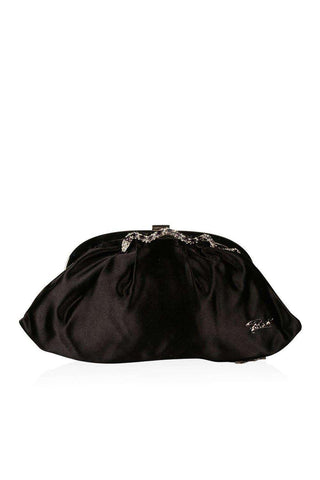 Cesare Paciotti Women's Handbag Small Satin Evening W/ Crystals (CP1522)