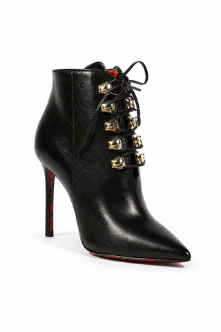 Cesare Paciotti Women's Kid Black Low Boots Designer Shoes (CPW4612)