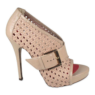 Cesare Paciotti Womens Light Rose Beige Leather Suede Platform Sandals (CPW623)-AmbrogioShoes