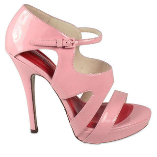 Cesare Paciotti Womens Pink Pleather Platform Sandals PB872910 (KCPW620)-AmbrogioShoes