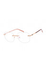 C03 - Shiny Pink Gold/Silver / Clear Lens
