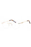 C01 - Shiny Gold / Clear Lens