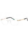 C02 - Shiny Silver Gold/Black / Clear demo lens