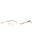 C03 - Shiny Pink Gold/Silver Burgundy / Clear Lens