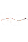C03 - Shiny Pink Gold/Silver Burgundy / Clear Lens