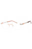 C03 - Shiny Pink Gold/Silver Burgundy / Clear Lens