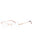 C03 - Shiny Pink Gold/Silver Burgundy / Clear Lens