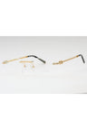 C01 - Shiny Gold/Silver / Clear Lens