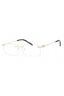 C03 - Shiny Gold/Silver / Clear Lens