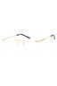C03 - Shiny Gold/Silver / Clear Lens
