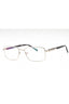 C02 - Shiny Silver/Grey Horn / Clear Lens