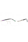 C02 - Shiny Silver/Grey Horn / Clear Lens