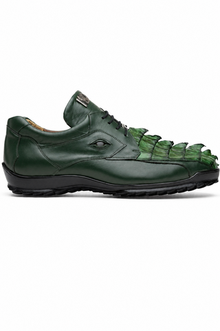 Marco Di Milano Udine Crocodile & Leather Sneaker - Green