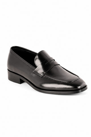 Corrente 7486 Leather Penny Loafer - Black