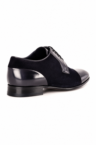 Corrente 8665 Leather & Suede Derby - Black