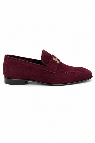 Corrente 5760S Suede Loafer - Burgundy