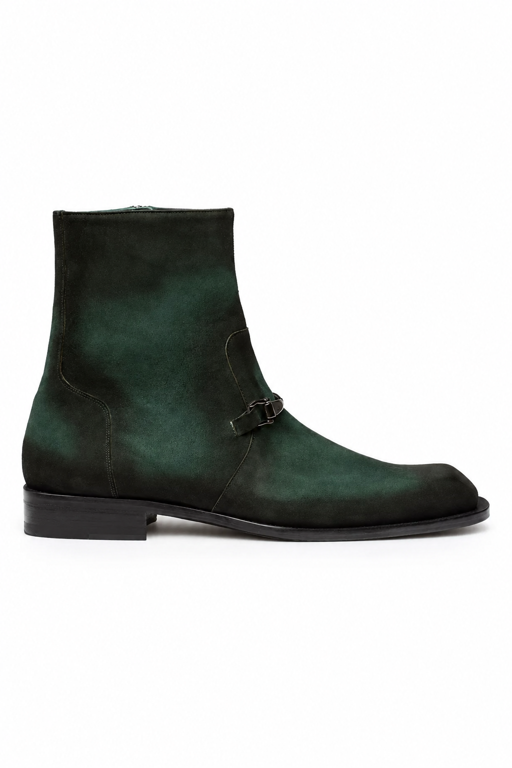 Mystic suede horse-bit boot