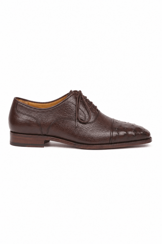 Paul Parkman 24XS-BRW Ostrich & Leather Oxford