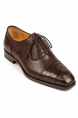 Paul Parkman 24XS-BRW Ostrich & Leather Oxford