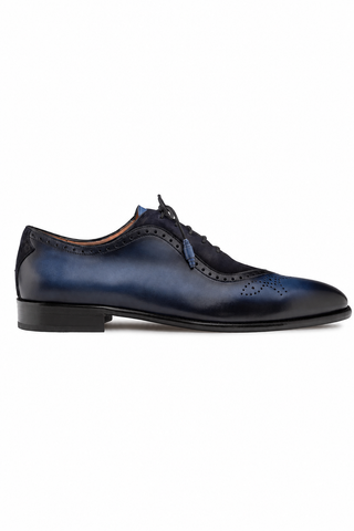 Mezlan Eagle Suede & Leather Oxford