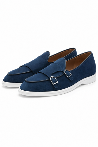 SUPERGLAMOUROUS Tangerine 7 Suede Double Monk-Strap