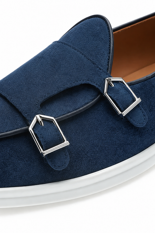 SUPERGLAMOUROUS Tangerine 7 Suede Double Monk-Strap