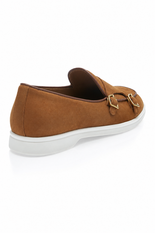 SUPERGLAMOUROUS Tangerine 7 Suede Double Monk-Strap