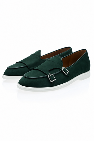 SUPERGLAMOUROUS Tangerine 7 Suede Double Monk-Strap